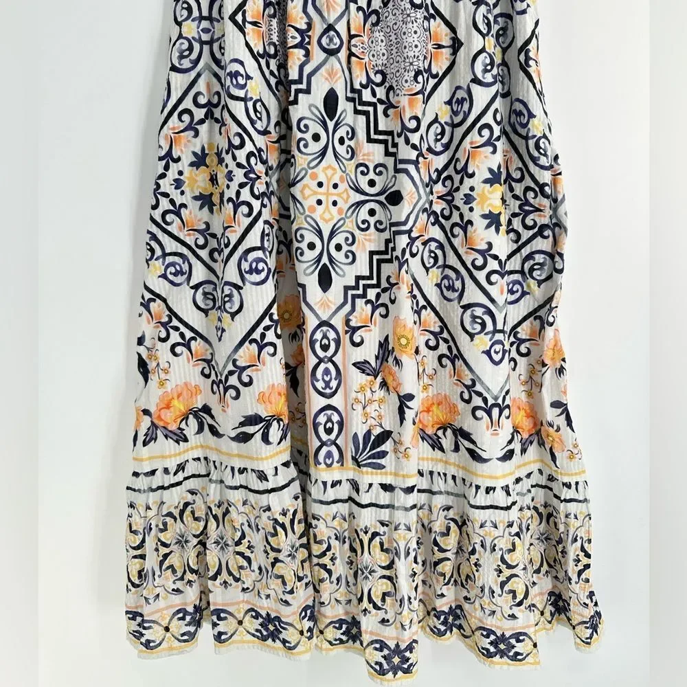 Anthropologie Let Me Be Boho Midi Dress Size Large_5